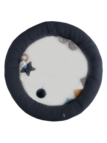 Spieldecke "Elia" in Dunkelblau/ Creme - Ø 100 cm