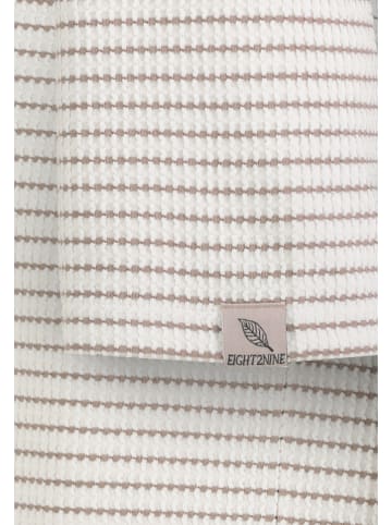 Eight2Nine Shirt in Weiß/ Braun