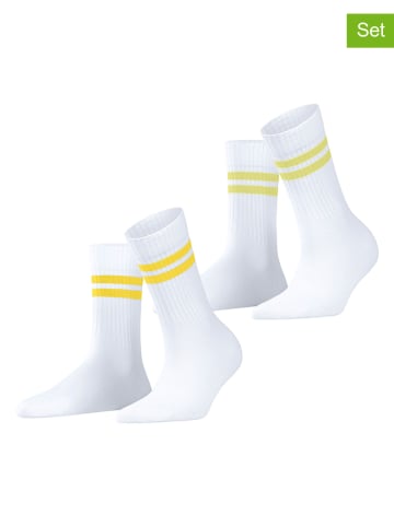 ESPRIT 2er-Set: Socken in Weiß