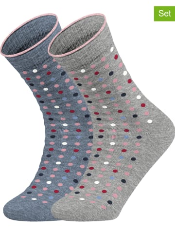 ESPRIT 2-delige set: sokken blauw/grijs
