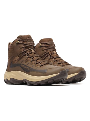 Skórzane buty trekkingowe "Thermo Chill 2" w kolorze jasnobrązowym