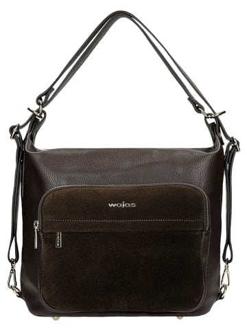 Wojas Leder-Schultertasche in Braun - (B)29 x (H)30 x (T)13 cm