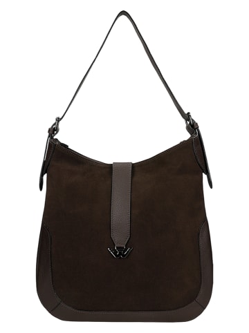 Wojas Leder-Schultertasche in Braun - (B)38 x (H)35 x (T)5 cm