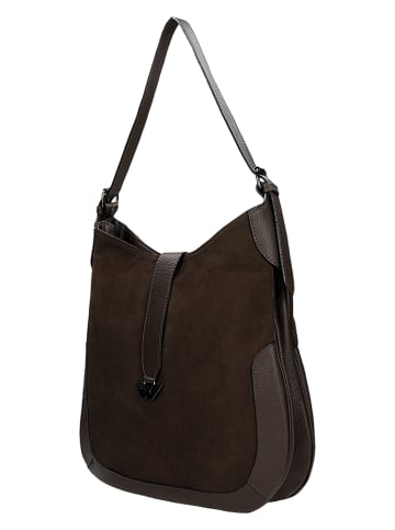 Wojas Leder-Schultertasche in Braun - (B)38 x (H)35 x (T)5 cm