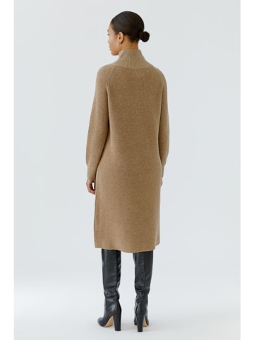 Oui Strickkleid in Beige