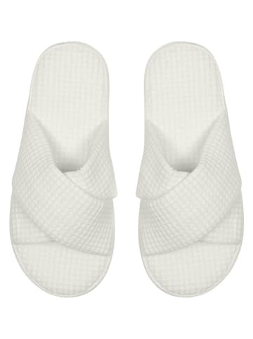 Pantoffels "Soft Waffle" wit