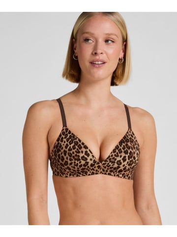 Hunkemöller 2er-Set: Bügellose-BHs "Mona" in Schwarz/ Hellbraun