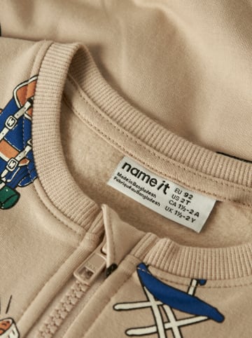 name it Sweatjacke "Oswald" in Beige