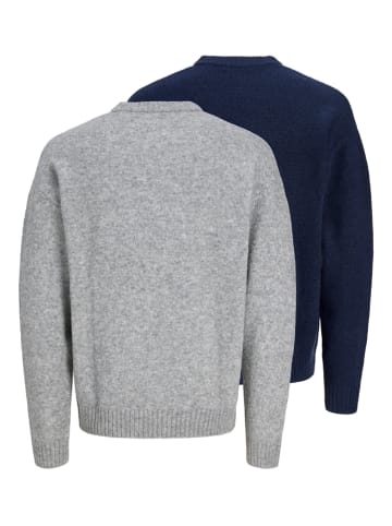 2er-Set: Pullover in Grau/ Dunkelblau
