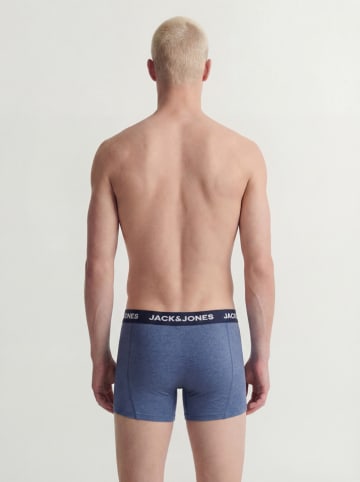 Jack & Jones Bokserki (3 pary) w kolorze błękitno-niebiesko-granatowym