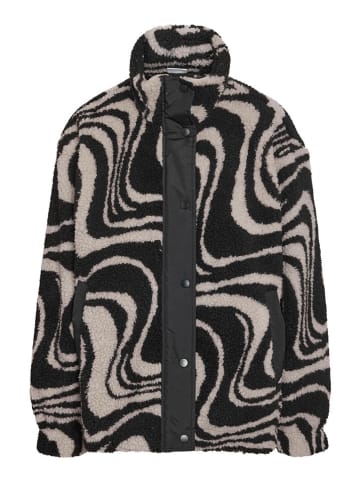 Noisy may Teddyjacke in Schwarz/ Grau