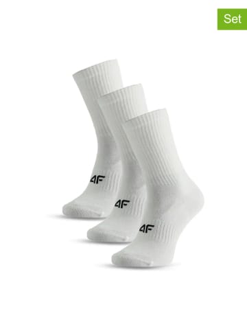 4F 3er-Set: Socken in Weiß