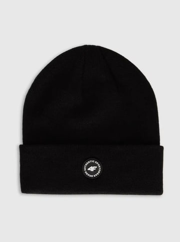 4F Beanie in Schwarz