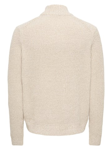 ONLY & SONS Sweter "Jion" w kolorze beżowym