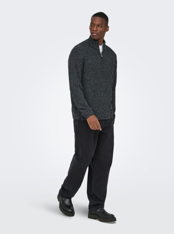 ONLY & SONS Trui "Edge" donkerblauw