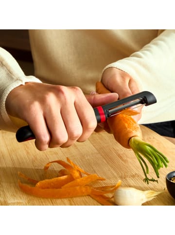 Tefal Schäler ''Ingenio Plus'' in Schwarz/ Rot - (L)17,3 cm