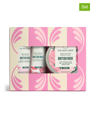 3tlg. Geschenkset: "Mini British Rose"