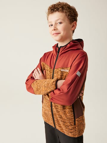 Fleecejacke "Dissolver IX" in Orange/ Rot