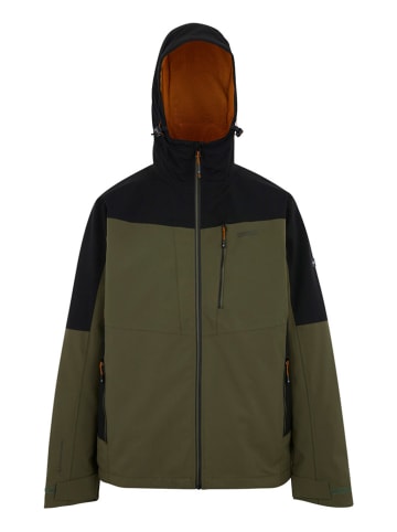 3in1-Funktionsjacke "Wentwood" in Khaki/ Schwarz