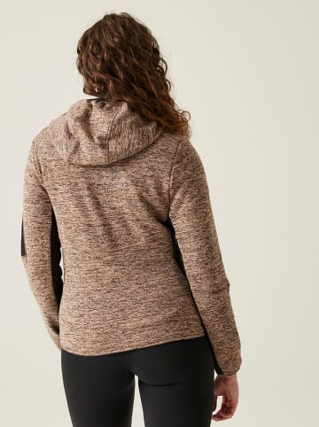 Fleece vest "Kemilia" lichtbruin/grijs