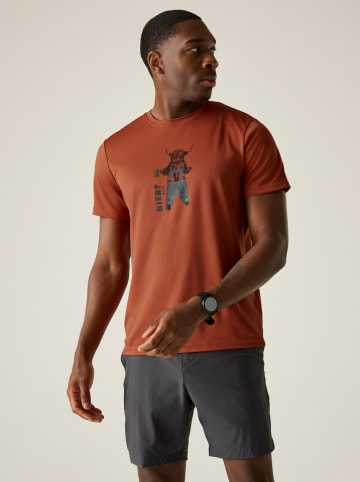 Funktionsshirt "Fingal Slogan" in Rostrot
