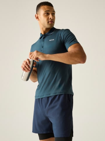 Funkcyjna koszulka polo "Maverik Stretch" w kolorze morskim