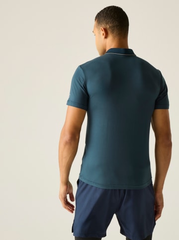 Funkcyjna koszulka polo "Maverik Stretch" w kolorze morskim