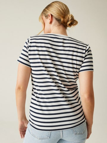 Shirt "Bayletta" in Weiß/ Dunkelblau