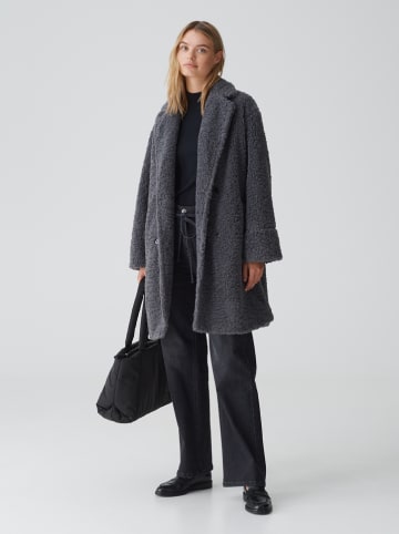 OPUS Teddymantel grijs