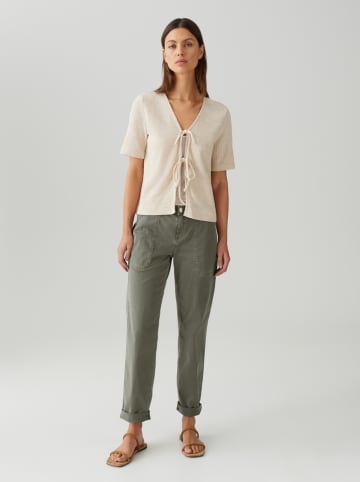 OPUS PANTS Spodnie w kolorze khaki
