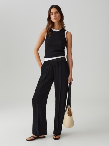 OPUS PANTS Spodnie w kolorze czarnym