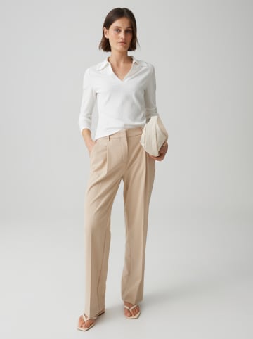 OPUS PANTS Spodnie w kolorze beżowym