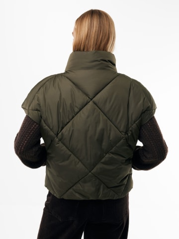 Mexx Doorgestikte bodywarmer kaki