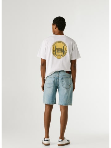 Jeans-Bermudas in Hellblau
