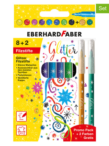 Faber-Castell Flamastry (2x 10 szt.) "Glitter"