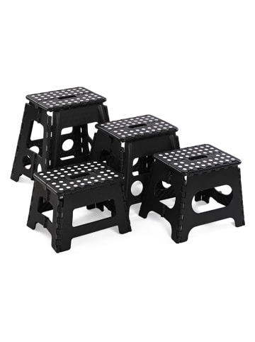 Versa Home Opstapje zwart - (B)29 x (H)32 x (D)22 cm