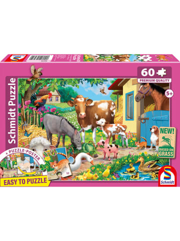 60tlg. Puzzle "Bauernhof Tiere" - ab 5 Jahren