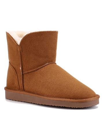 Winterboots "Chloe" in Hellbraun