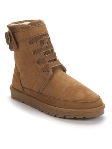 Winterboots "Imaan" in Hellbraun