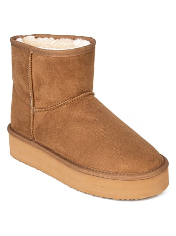 Winterboots "Stela" in Hellbraun