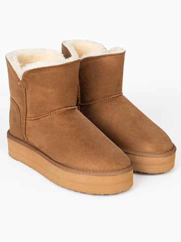 Winterboots "Chloe" in Hellbraun
