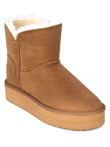 Winterboots "Chloe" in Hellbraun