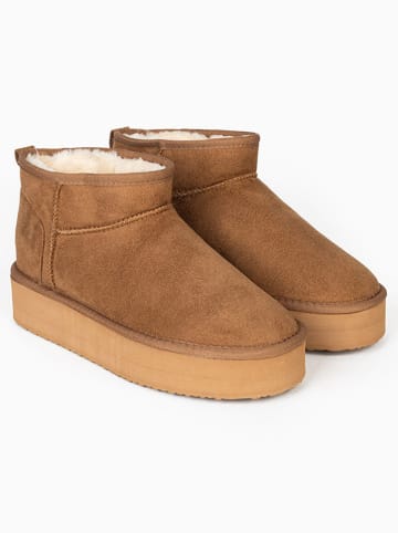 Ankle-Boots "Miley" in Hellbraun