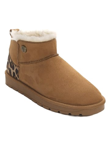 Winterboots "Ideh" in Hellbraun