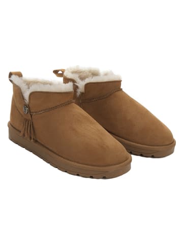 Winterboots "Ilonie" in Hellbraun