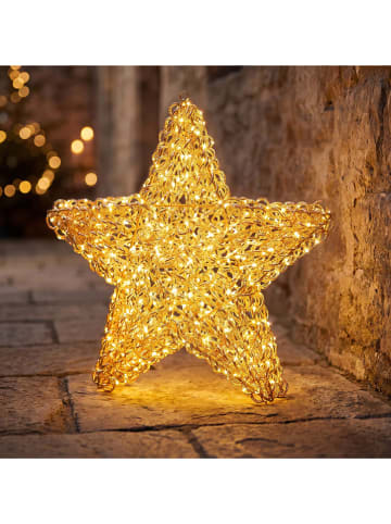 Led-decolamp "Stern" roségoudkleurig - (B)58 x (H)58 x (D)8 cm