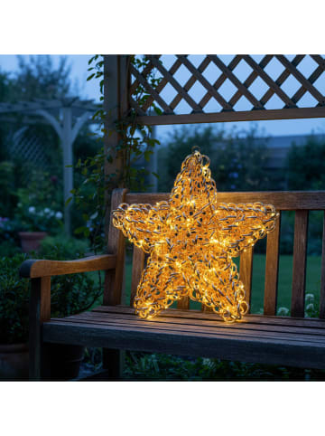 Lotti LED-Dekoleuchte "Stern" in Roségold - (B)58 x (H)58 x (T)8 cm