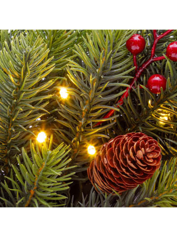 Lotti Led-decoratiekrans groen - Ø 60 cm