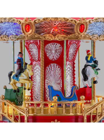 LED-Dekofigur "Weihnachtsdorf" in Bunt - (B)23 x (H)28 cm