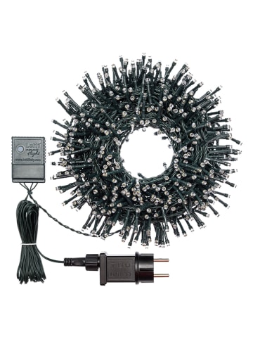 Led-lichtketting groen/warmwit - (L)14,9 m